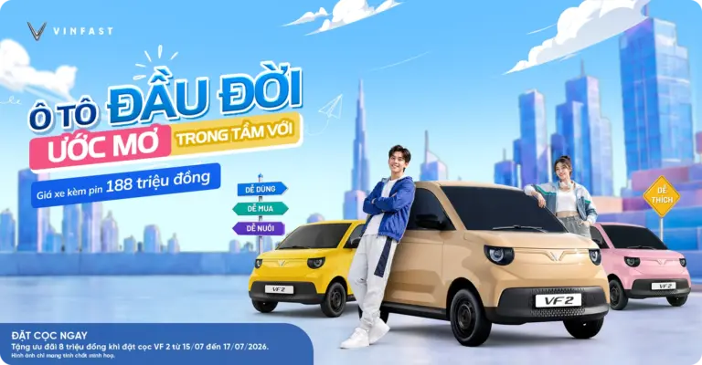 VinFast VF 2 – ảnh chính hãng VinFast 1